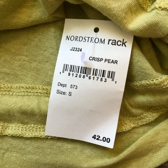 NWT Madewell Drawstring T-Shirt in Crisp Pear Size S - Picture 7 of 7